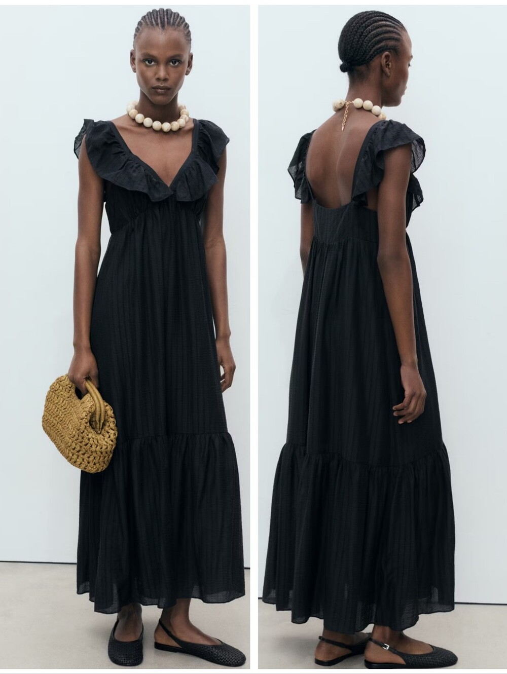 MANGO Ruffle Dress